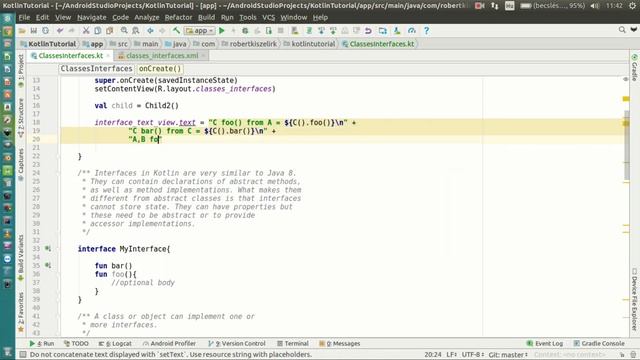 Android Kotlin Tutorial #071 - Class Interfaces - Resolving Overriding Conflicts смотреть онлайн