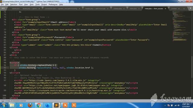 Inserted Data into php using mysqli database with success message смотреть онлайн