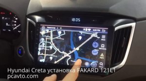 Hyundai Creta установка магнитолы на Android FAKARD 121L1