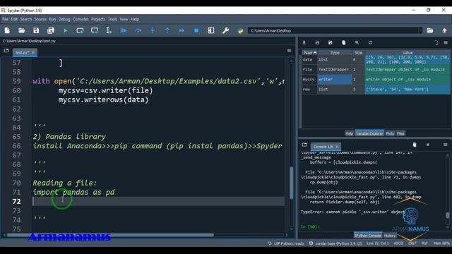 Swallow Python Training Course: Part 15: CSV files смотреть онлайн