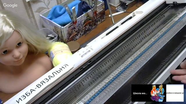 Вязание шапочки c отверстием для хвоста на двух фонтурах №41 смотреть онлайн