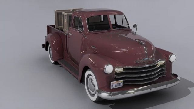1951 Chevrolet Pickup (realistic 3d model) HD смотреть онлайн