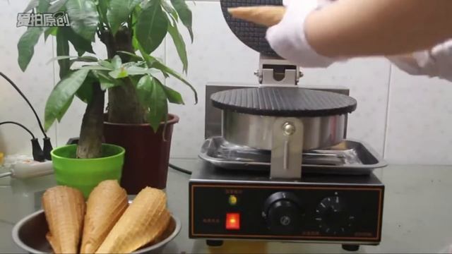 Электрическая вафельная машина для мороженого - ОБЗОР - ССЫЛКА НА ТОВАР В ОПИСАНИИ смотреть онлайн