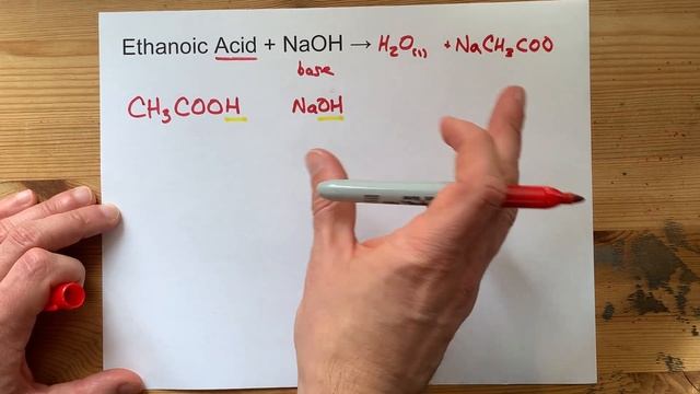Ethanoic Acid + NaOH = ??