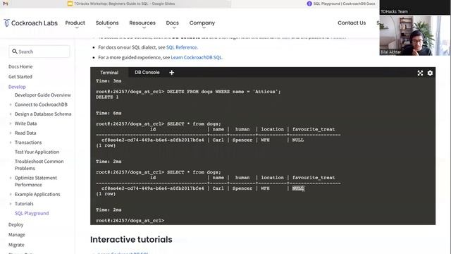 Intro to SQL Cockroach Labs Workshop смотреть онлайн