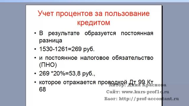 Учет процентов по кредиту смотреть онлайн