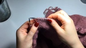 МК. Простой свитер с круглой кокеткой спицами .Oversize.