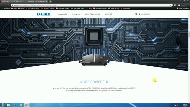 DLINK EXO AC1300 Smart Mesh Wi-Fi Router DIR-1360 смотреть онлайн