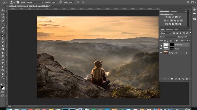 How to create Realistic Fog / Mist in Photoshop смотреть онлайн