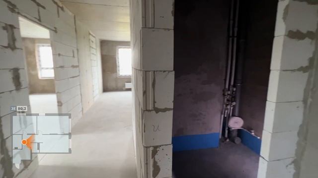 Квартира с планировкой, 3 евро, 80,2 кв. м смотреть онлайн