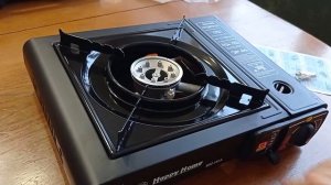 Обзор печки Плита газовая туристическая Happy Home BDZ-155-A для баллонов с цангой. 28/12/2021.