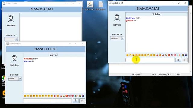 Ứng dụng chat đa luồng java (Java chat application using multi-thread and swing) смотреть онлайн