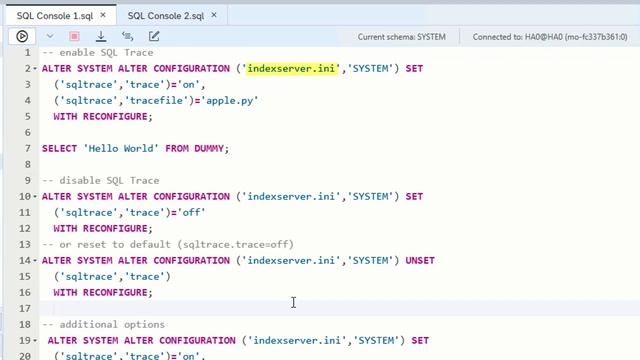 [2.0 SPS 03] SAP HANA Administration: SQL Trace - SAP HANA Academy смотреть онлайн