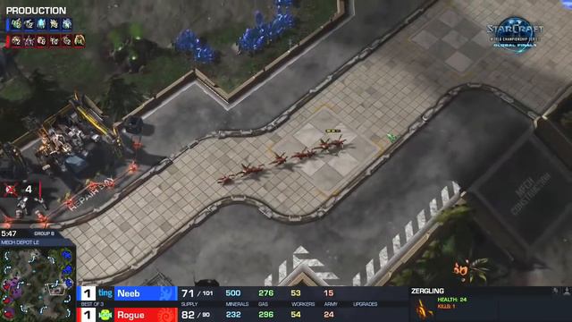 Rogue vs Neeb ZvP - Group B - WCS Global Finals 2017 - StarCraft II смотреть онлайн