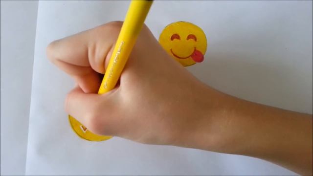 Как нарисовать смайликов Emoji (часть 3) смотреть онлайн