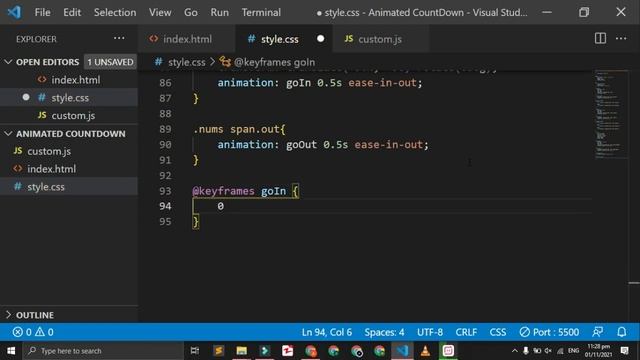 Simple Countdown Timer with JavaScript - #50Days50Projects #Day34 смотреть онлайн