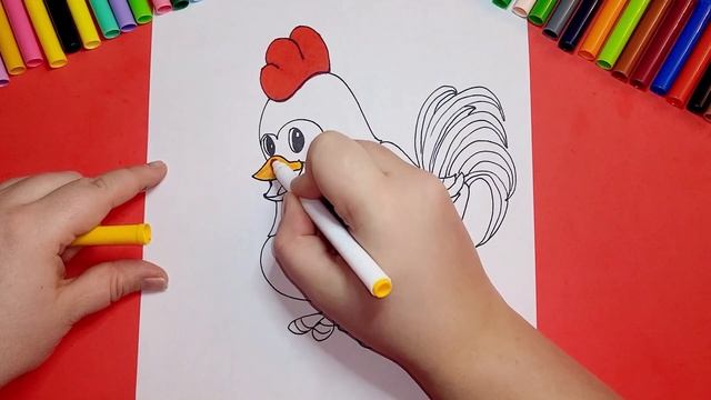How to Draw a Rooster. Как нарисовать Петуха смотреть онлайн