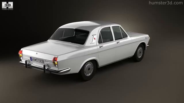 GAZ 24 Volga 1967 by 3D model store Humster3D.com смотреть онлайн
