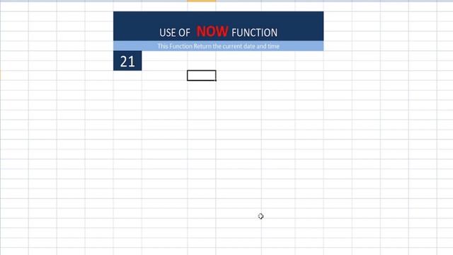 HOW TO USE NOW FUNCTION IN EXCEL?NOW FUNCTION KAISE USE KARE? WHAT IS NOW FUNCTION? EXCEL 21 смотреть онлайн