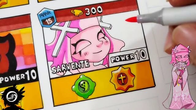 Drawing MODS FRIDAY NIGHT FUNKIN in BRAWL STARS style Part 6 смотреть онлайн