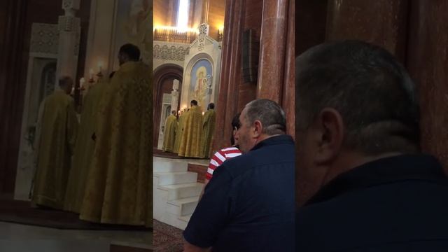 Литургия, праздник Преображения Господня, Москва,28.27.2019г смотреть онлайн