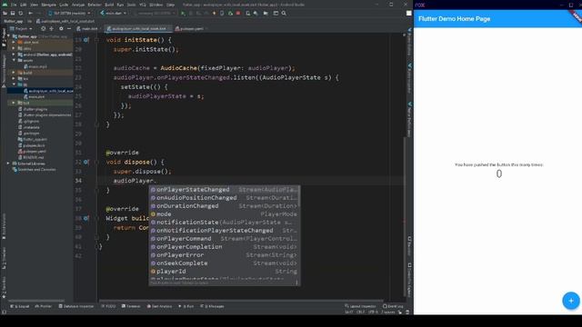Flutter Tutorial - Play an Audio from Local Asset (#1 Basic Audio Player with Play Button) смотреть онлайн