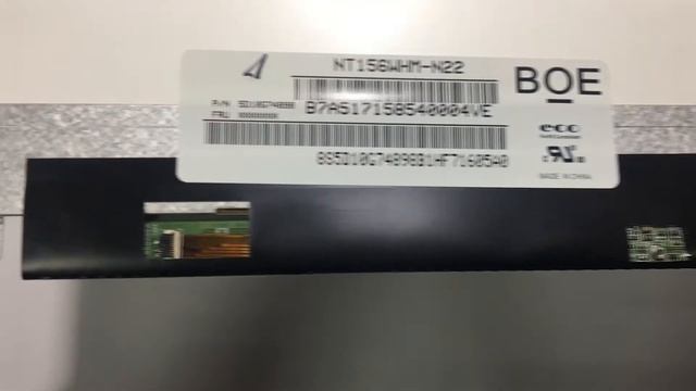 Обзор матрицы 15.6 Slim eDP (1366*768, 30pin справа, ушки сверху-снизу) BOE NT156WHM-N22 смотреть онлайн