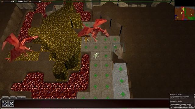 OpenDungeons 0.4.9 - "Greed or Might" level смотреть онлайн