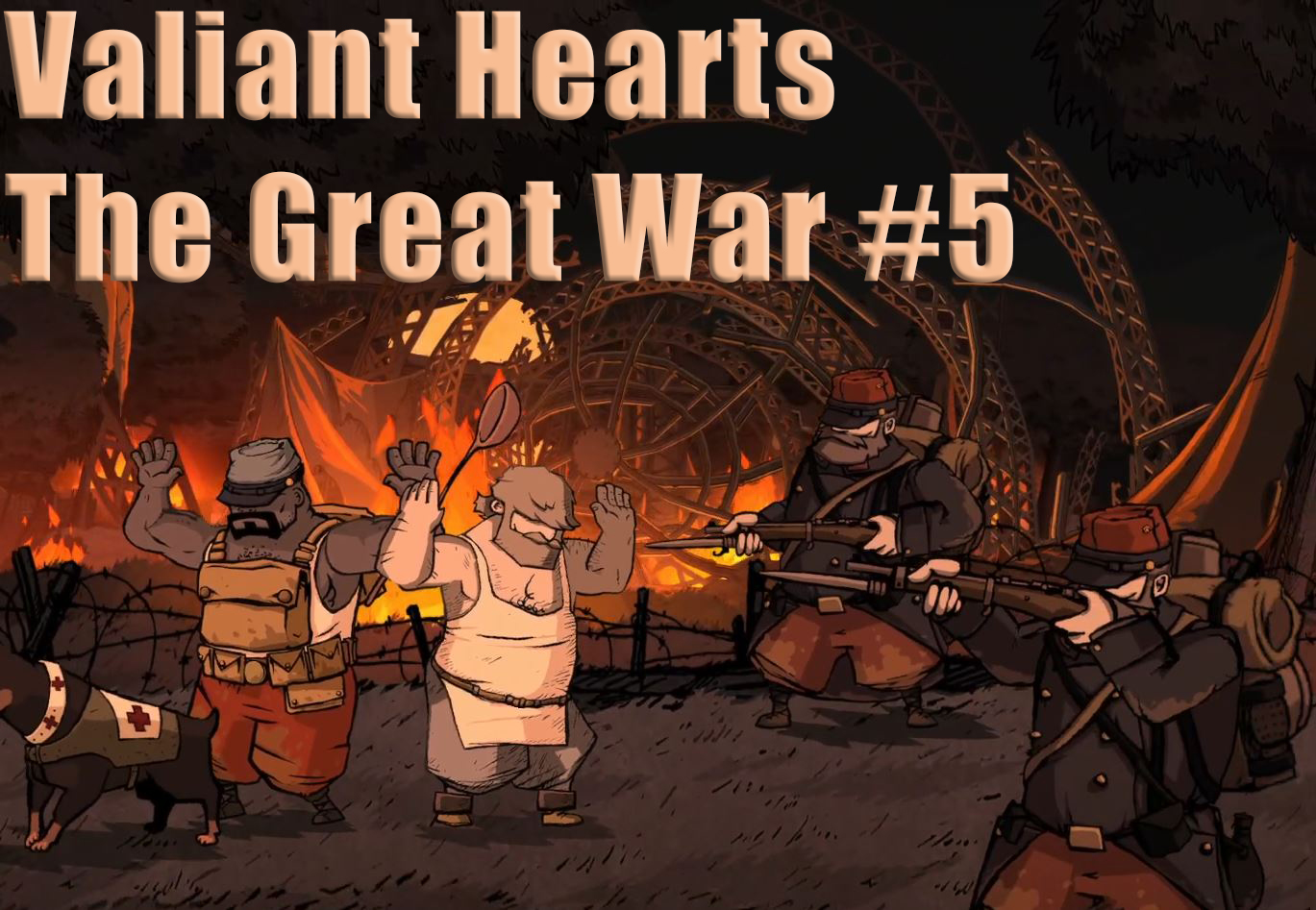 Valiant Hearts The Great War. Прохождение, часть 5. Разделение друзей.