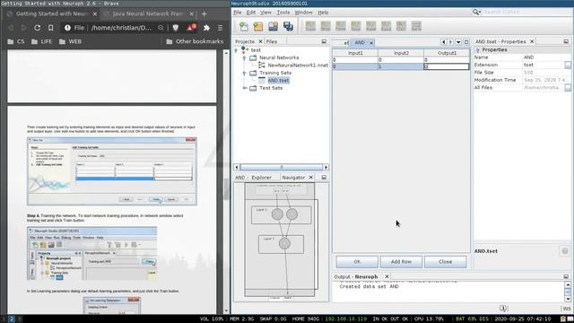 NeurophStudio (#Java #AI neural network designer) ; getting started смотреть онлайн