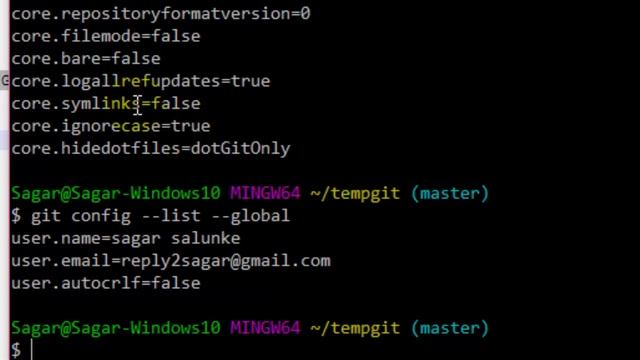 GIT configuration levels смотреть онлайн