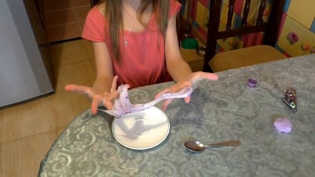 Лизун из клея и жидкого порошка ( Lime from glue and liquid powder ) смотреть онлайн