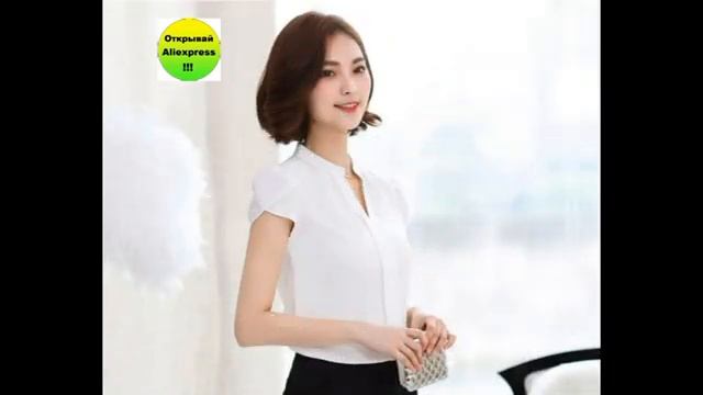 Летняя женская блузка. Открывай Aliexpress. Обзор смотреть онлайн