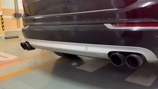 Exhaust Sound Volvo Xc90 T6 With V60 Polestar Exhaust System.