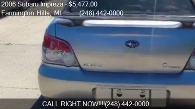 2006 Subaru Impreza 2.5 i AWD 4dr Sedan w/Automatic for sale смотреть онлайн