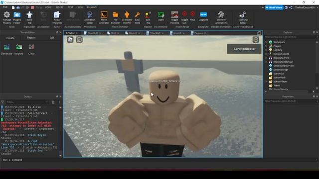 Attack On titan Roblox studio смотреть онлайн
