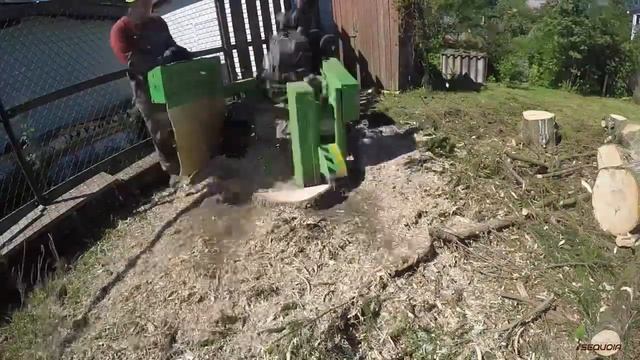 Как избавится от пней без корчевки ? Измельчитель пней / stump grinder laski f 500h . смотреть онлайн