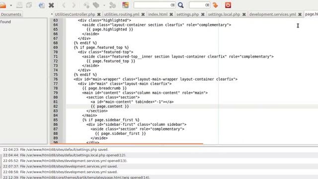 Drupal 8 Twig Debug Enabling it in local settings смотреть онлайн