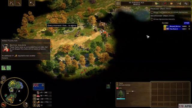 (Co-op) Historical battle | The battle of Queenston Heights (1812) | AoE III DE смотреть онлайн