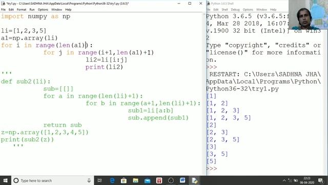 NUMPY ARRAY SUBSET смотреть онлайн