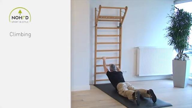 Шведская стенка NOHrD: Развитие мышц рук, плеч, спины и груди смотреть онлайн