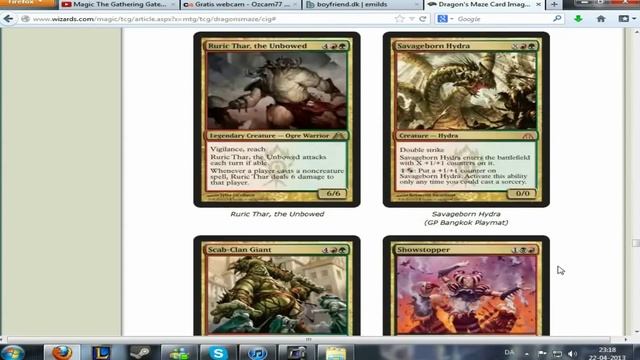 Magic The Gathering Dragons Maze Full Set List! смотреть онлайн