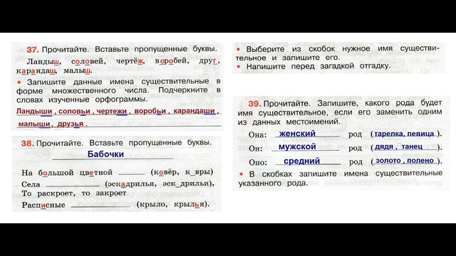 ГДЗ Рабочая тетрадь по русскому языку 3 класс Страница.19 Часть. 2 Канакин смотреть онлайн