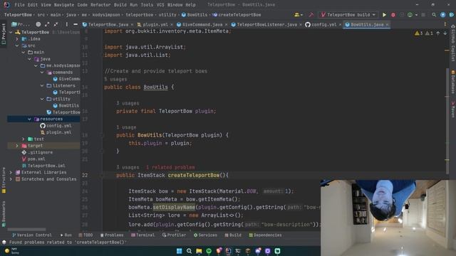 Spigot Plugin Development - 12.5 - Teleport Bow Part 2 смотреть онлайн