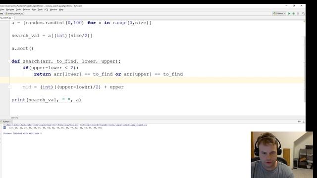 Binary Search in Python смотреть онлайн