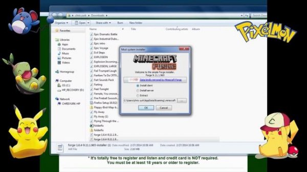 How to Download and Install Pixelmon Mod Minecraft (1.6.4 + Minecraft Forge + Download Links)