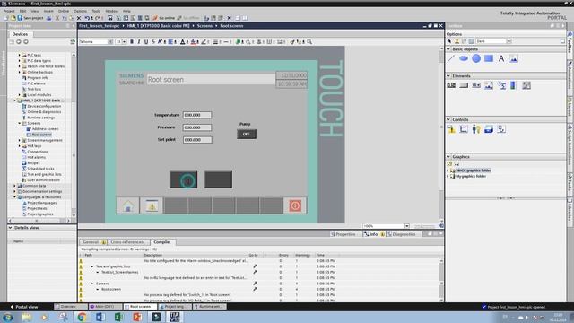 Программирование ПЛК Siemens+HMI панель оператора, мультиязычность смотреть онлайн