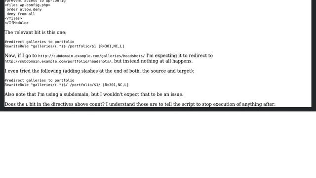 Wordpress: htaccess mod_rewrite not working смотреть онлайн