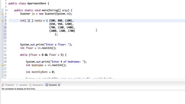Two Dimensional Array Example in Java смотреть онлайн