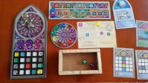 Настольная игра Саграда: Страсть (соло-игра). Sagrada: Passion. Solo playthrough.